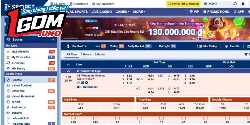 Top 3 sảnh game được nhiều ngươi chơi nhất tại Sbobet